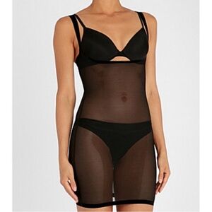 NWT Wolford Tulle Forming Shape-Wear Dress Black 6